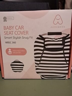 Wesc Black & White Striped Nursing/Car Seat Cover